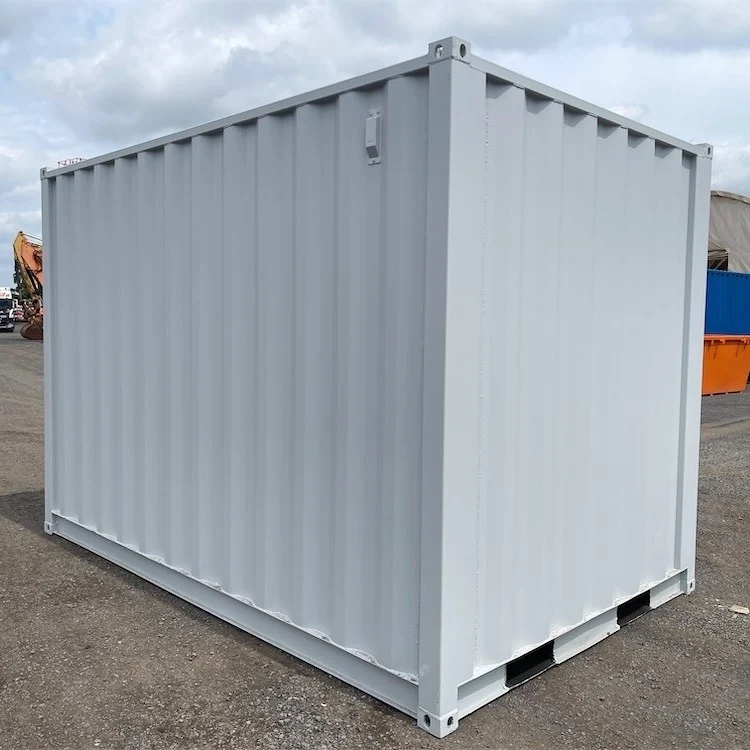 12ft Small Cubic Shipping Container with Roll-Up Door 4 12ft Container with RollupDoor Grey 4