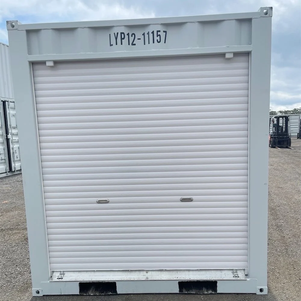 12ft Small Cubic Shipping Container with Roll-Up Door 8 12ft Container with RollupDoor Grey 8