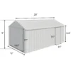 12ftx20ft KJ metal garage shed 5