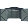 13 x20 Plus Upgraded Metal Garage Shed Front