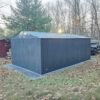 13ftx20ft plus upgraded metal garage shed back view