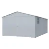 20 x13 ft Metal Shed with Window White 13