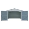 20 x13 ft Metal Shed with Window White 15