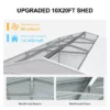 20 x 10 metal shed features