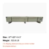 20 x 10 metal shed white 8