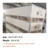 20 x 13 Metal Shed White 8