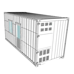 20ft Container House with 1 Bathroom.