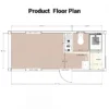 20ft Container House with 1 Bathroom Prodcut Floor Plan