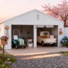 23x22ft heavy duty steel double garage barn shed 5