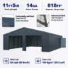 25' x 33' Double Garage Metal Shed for Sale