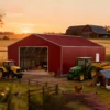 25ftx46ft steel garage red 4