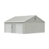 30 x 33 double garage metal shed with side entry door 2