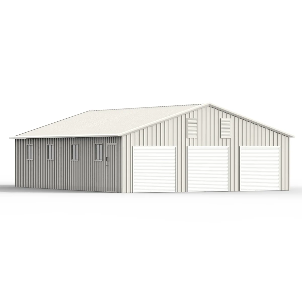 35' x 40' Three Car Garage Shed with Side Entry Door & Windows 2 35 x 40 three car garage shed with side entry door windows 2