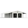 Shop a 39' x 39' Vertical Steel Carport with Lean-to