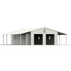 Shop a 39' x 39' Vertical Steel Carport with Lean-to