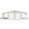 39 x 39 vertical steel carport with lean to 4