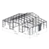 42' x 30' Heavy-Duty Metal Garage Shed for Sale