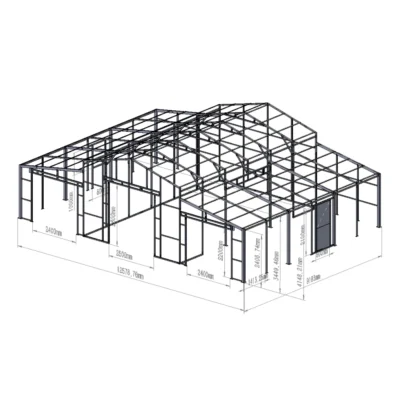 42' x 30' Heavy-Duty Metal Garage Shed for Sale