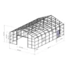 51x31ft metal garage barn shed drawing