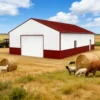 51x31ft metal garage barn shed with electric roller door KJ 2
