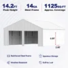 25' x 45' Reinforced Steel Garage Barn Shed