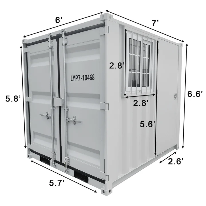 7ft Small Cubic Shipping Container 6 7ft Shipping Container Main 2 2