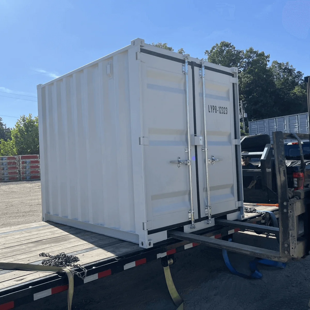 8ft Small Cubic Shipping Container 12 8ft Cubic Container grey 1
