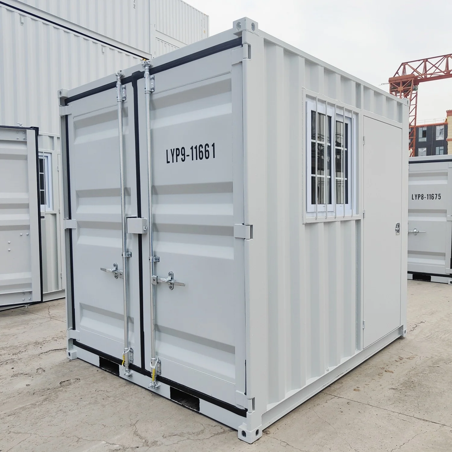 9ft Small Cubic Shipping Container 3 9ft Small Cubic Container 4