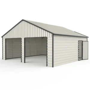 23' x 22' Double Garage Metal Shed for Sale