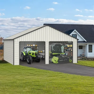 23' x 22' Double Garage Metal Shed for Sale