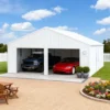 K452545ftx25ftMetalGarage white 3