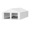 K452545ftx25ftMetalGarage white 5