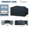 LongYard Metal Shed 13x20ft Plus 5 8e20277d 0355 4981 9998 0f54d563e617