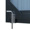 Metal Shed with Window Black 10 2
