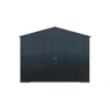 Metal Shed with Window Black 3