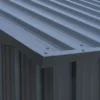 Metal Shed with Window Black 6 2