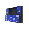 10 ft work bench with 40 drawers blue 2