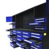 10 ft work bench with 40 drawers blue 5