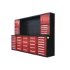 10 ft work bench with 40 drawers red 2