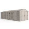 10.5×23 ft Vinyl Garage, Vinyl Storage Shed with Foundation, 2 Windows & Side Doors 26 10.5×23 ft Vinyl Garage & Storage Shed for Sale