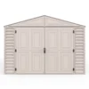 10.5x31 ft Vinyl Garage, Vinyl Storage Shed with Foundation, 2 Windows & Side Doors 25 10.5x23 ft Vinyl Garage Shed 15326 06 1