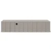 10.5x31 ft Vinyl Garage, Vinyl Storage Shed with Foundation, 2 Windows & Side Doors 16 10.5x31 ft Vinyl Garage 15626 05