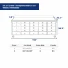 10ft 25-Drawer Storage Workbench with Wheels 41 10ft 25d wheels side handles workbench dimension