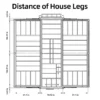 Expandable Prefab Home 19ft x 20ft With 1 Bedroom and Bathroom 26 19x20ft Distance of House Legs