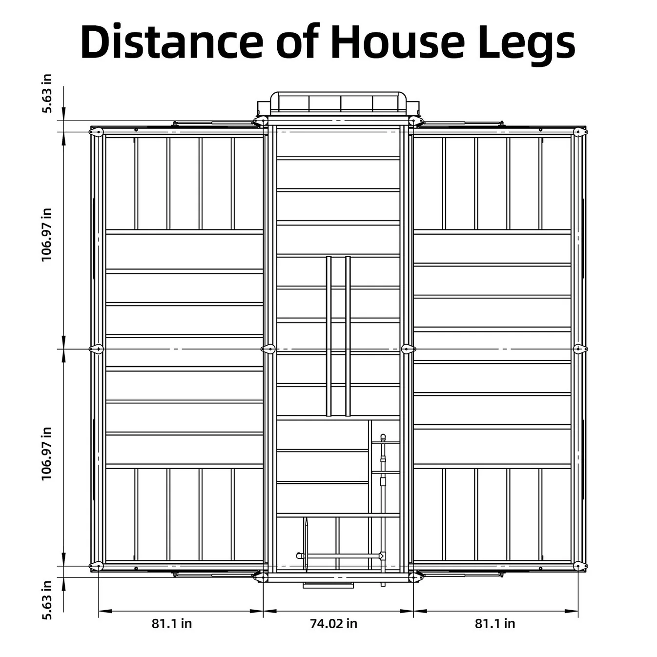 Expandable Prefab Home 19ft x 20ft With 1 Bedroom and Bathroom 4 19x20ft Distance of House Legs