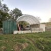 20ft wide container shelter used outdoors