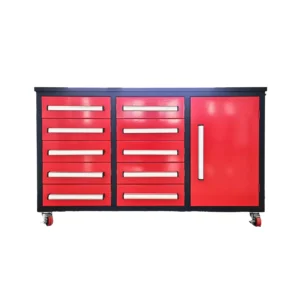 5.5ft Heavy Duty Mobile Workbench with 10 Drawers