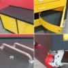 6ft Storage Cabinet with Workbench 10Drawers 4