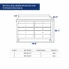 6ft storage cabinet with workbench 10 drawers dimension