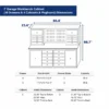 7FT 18D workbench dimension